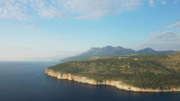 Countryside Diros Europe Greece Peloponnese Mani Summer Sunny Day — Stock Video