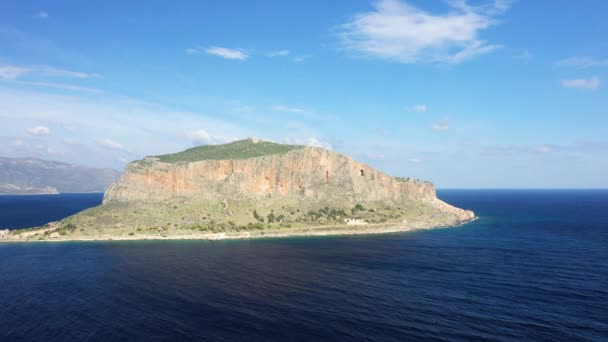 Monemvasia Acantilado Europa Grecia Peloponeso Arcadia Verano Día Soleado — Vídeos de Stock