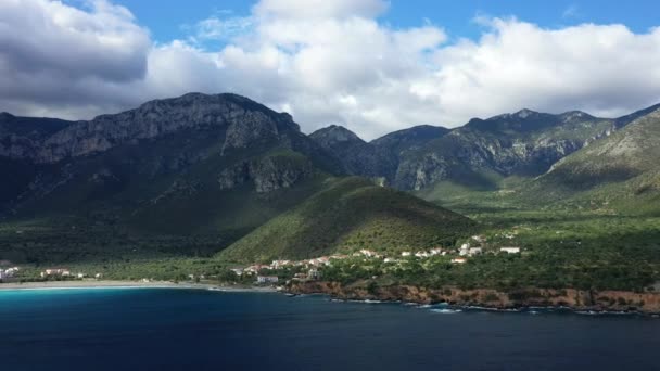 Paisagem Natural Paralia Para Monemvasia Europa Grécia Peloponeso Arcadia Verão — Vídeo de Stock