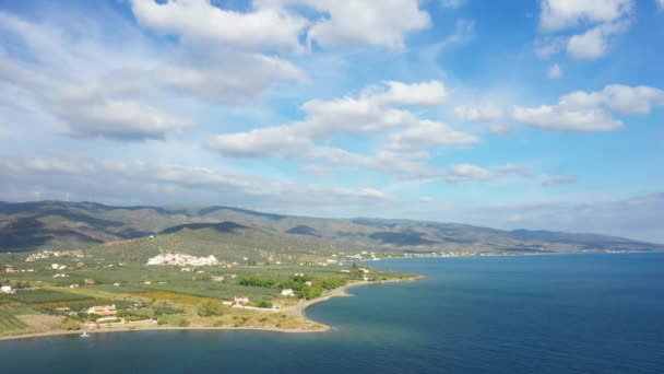 Mar Myrto Campo Verde Europa Greece Peloponnese Argolis Para Hermione — Vídeo de Stock