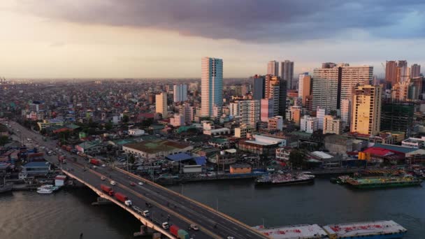 Centro Histórico Manila Ásia Filipinas Ilha Luzon Verão Dia Ensolarado — Vídeo de Stock