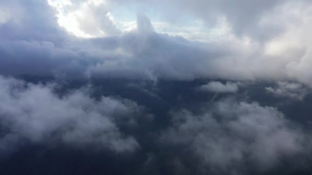 Wolken Groene Bossen Azië Filippijnen Ifugao Luzon Richting Banaue Zomer — Stockvideo