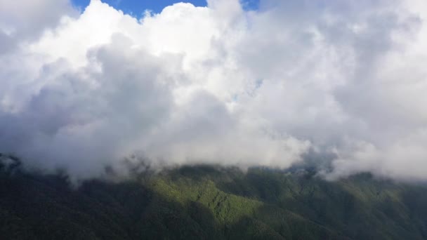 Nuvens Sobre Florestas Verdes Ásia Filipinas Ifugao Luzon Para Banaue — Vídeo de Stock