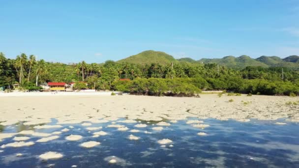 Край Острова Його Зеленими Джунглями Азії Філіппінах Острові Бохол Напрямку — стокове відео