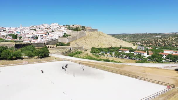 Μεσαιωνικές Οχυρώσεις Της Πόλης Elvas Ευρώπη Πορτογαλία Alentejo Portalegre Καλοκαίρι — Αρχείο Βίντεο