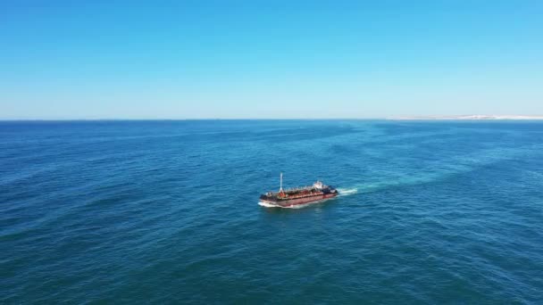 Bogate Klify Wybrzeża Algarve Kierunku Albufeiry Europy Portugalii Algarve Latem — Wideo stockowe