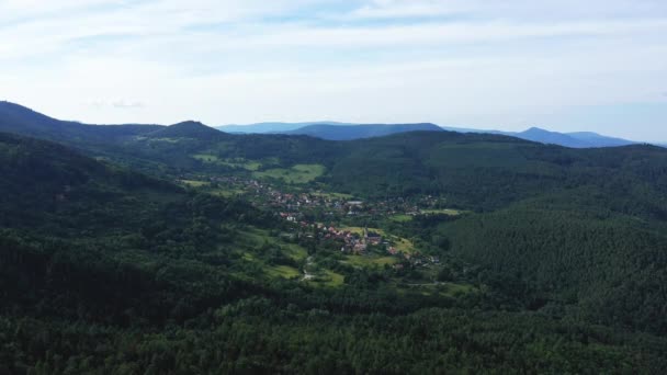 Village Thannenkirch Europe France Alsace Bas Rhin Strasbourg Summer Sunny — Stockvideo