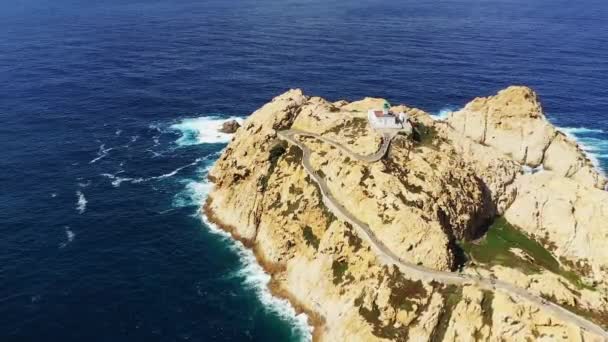 Ile Rousse Peninsula Fanale Petra Europe France Corsica Bastia Mediterranean — Wideo stockowe