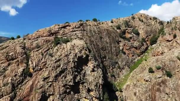 Porto Valley Middle Arid Countryside Some Green Vegetation Europe France — Stockvideo