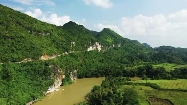 Rc5 Colonial Road Asia North Vietnam Cao Bang Lang Son — Vídeos de Stock