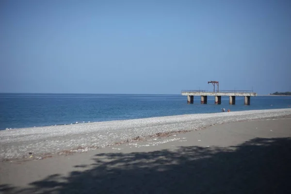 Vista do mar negro no verão — Fotografia de Stock
