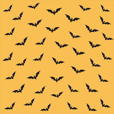 Uçan siyah yarasalarla arka plan