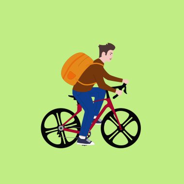 Bisiklete Binen Teslimatçı