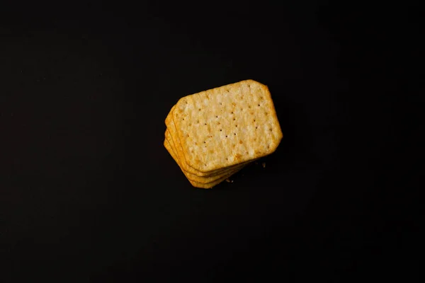 Cracker Cookies Crumbs Lies Background — Stock Photo, Image