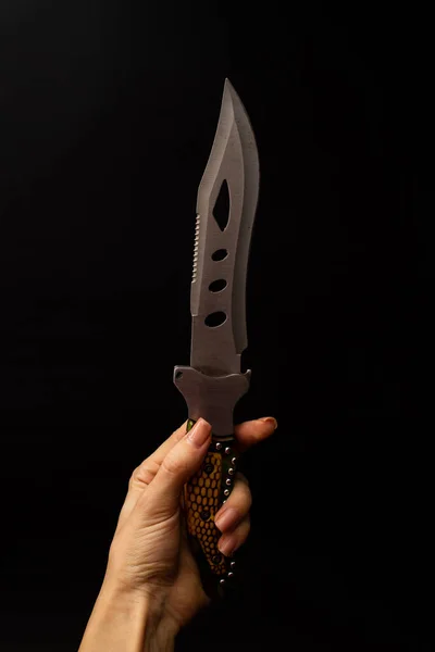 Coltello Affilato Dell Esercito Metallo — Foto Stock