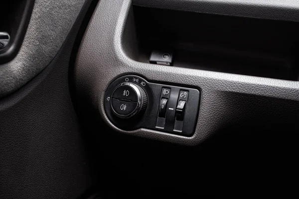 Car Interior Buttons Switches Seat Belt — Stock Photo, Image