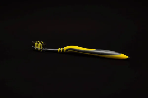 Toothbrush Black Background Minimalism — Stock Photo, Image
