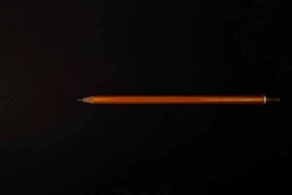 Помаранчевий Олівець Яскравому Фоні — стокове фото