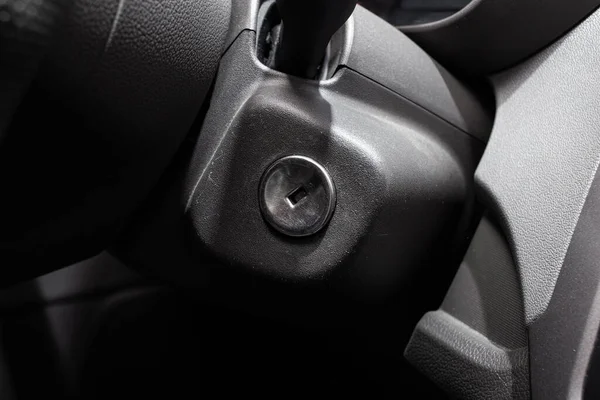 Botões Interiores Carro Interruptores Cinto Segurança — Fotografia de Stock