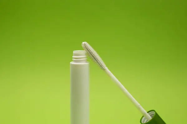 Mascara Green Background Monochrome — Stock Photo, Image