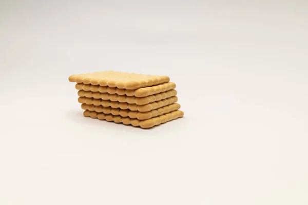 Galette Cookies White Background — Stock Photo, Image