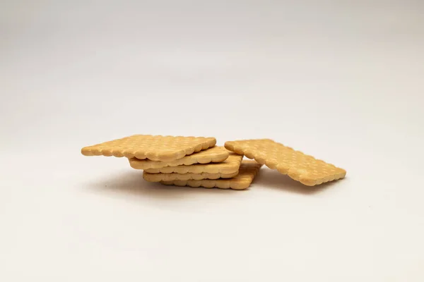 Galette Cookies White Background — Stock Photo, Image