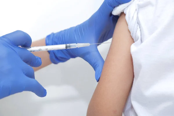 Vaccination Children Covid Pandemic Striking World Stockbild