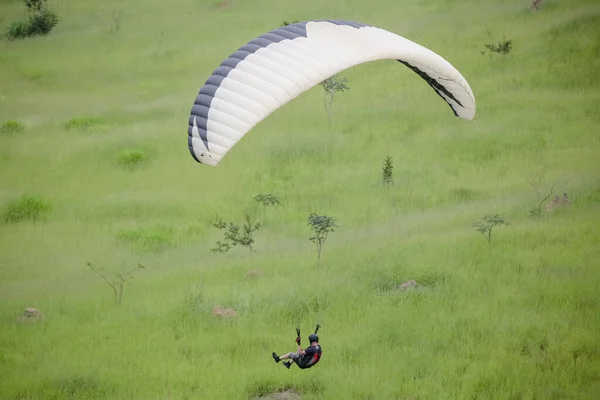 Parapendio Simile Paracadute Quanto Anche Una Struttura Flessibile — Foto Stock