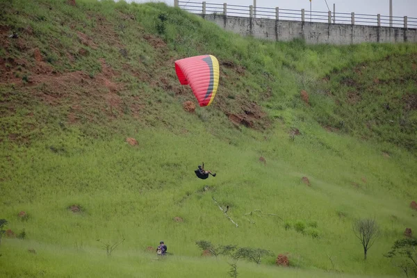 Paraglider Similar Parachute Also Has Flexible Structure — Stock Photo, Image