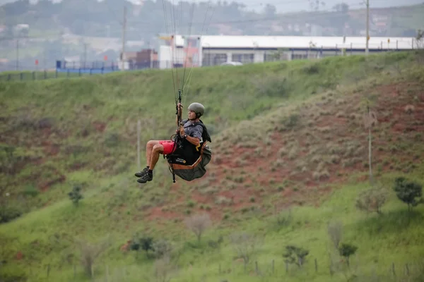 Parapente Est Similaire Parachute Sens Également Une Structure Flexible — Photo