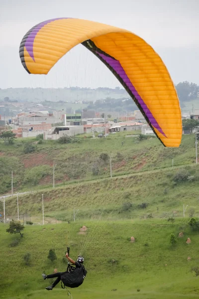 Parapente Est Similaire Parachute Sens Également Une Structure Flexible — Photo
