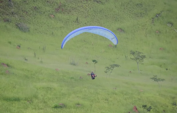 Parapente Est Similaire Parachute Sens Également Une Structure Flexible — Photo