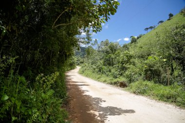 Beautiful blue sky in nature looking at the mountain