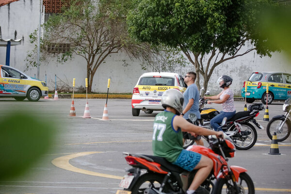 Auto school in car and motorcycle training.