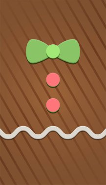 Çizgi desenli zencefilli kek arkaplanı. Pankartlar, kapaklar, Noel kartları ve diğer pazarlama amaçları için harika.