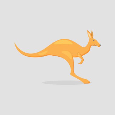 Şirin Kanguru Hayvanı. Posterler, afişler, kapaklar ve diğer pazarlama amaçlarına uygun.