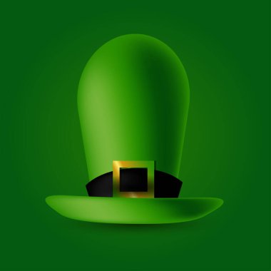 Gerçekçi Aziz Patrick Şapkası. Posterler, afişler, kapaklar ve diğer pazarlama amaçlarına uygun.