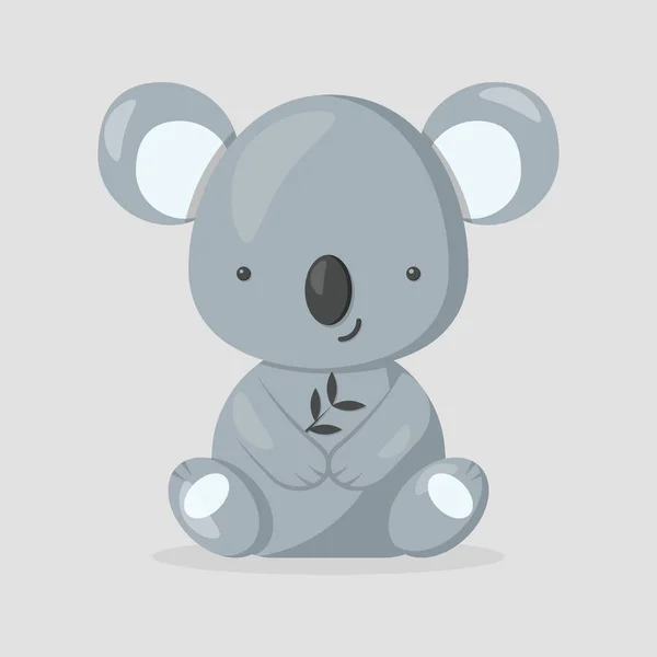 Bonitos Animais Koala Adequado Para Cartazes Banners Capas Outros Fins —  Vetores de Stock