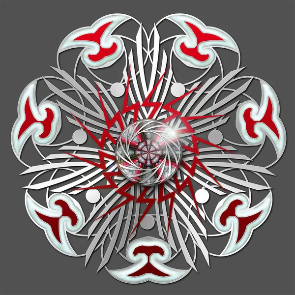 Gümüş elementlerin süsleme tasarımı ile 3B kombinasyon yaratıcı süs sanat eserleri