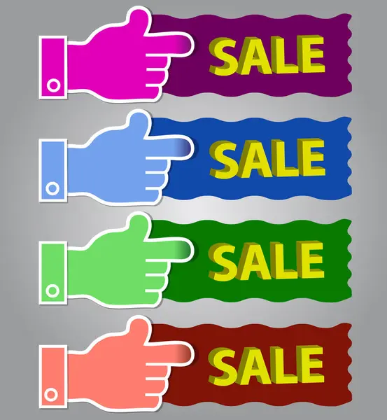 Vektör dijital reklam ürünü etiketi