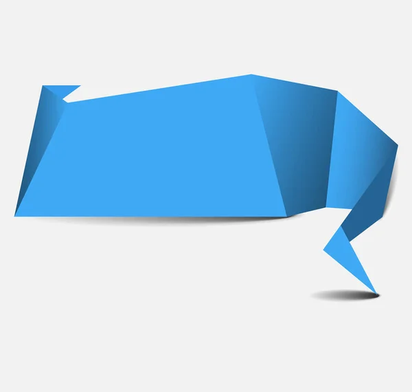 Kopyalama alanı ile Origami biçimi Seçenek renk pankartı şablonu