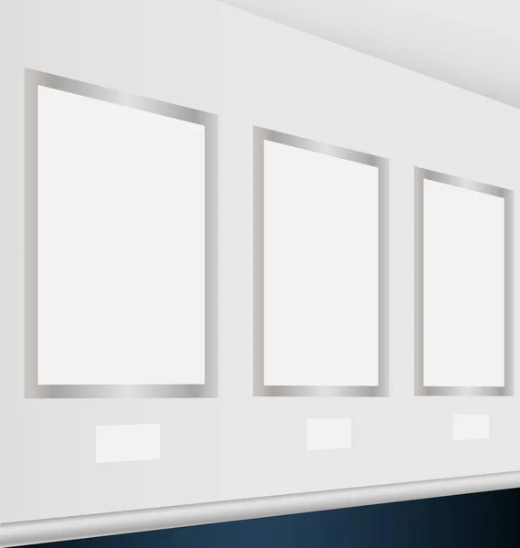 Tasarım birden çok yaratıcı ihtiyaçları için boş çerçeveler ile sanal Sanat Galerisi