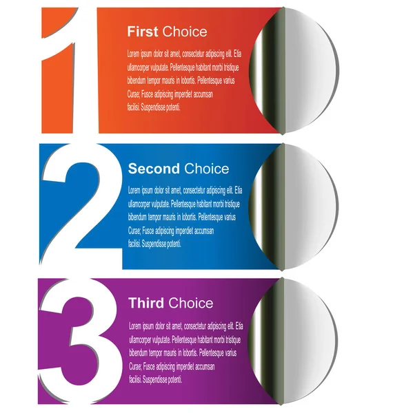 Yazdırma, web ve sayfa düzeni için çok renkli seçenekler etiketi