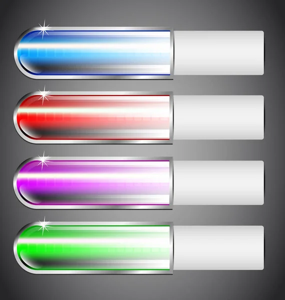 yaratıcı vektör çok renkli parlak çıkartmaları ile boş metin blokları