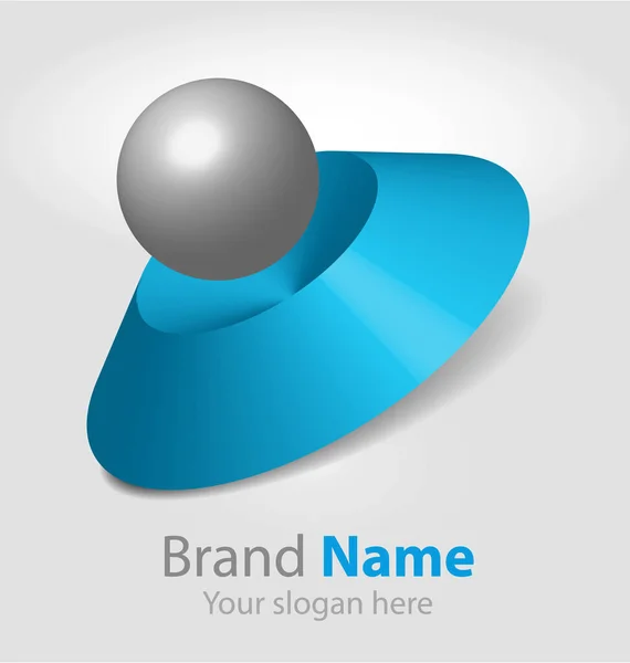 Orijinal Tasarımlı Soyut Marka Logosu Logotype — Stok Vektör