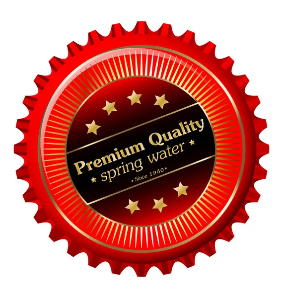 Premium marka kaynak suyu için şişe kapağı tasarımı