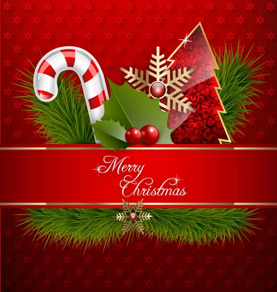 Süsler ve süslemelerle dolu Mutlu Noeller arkaplanı.