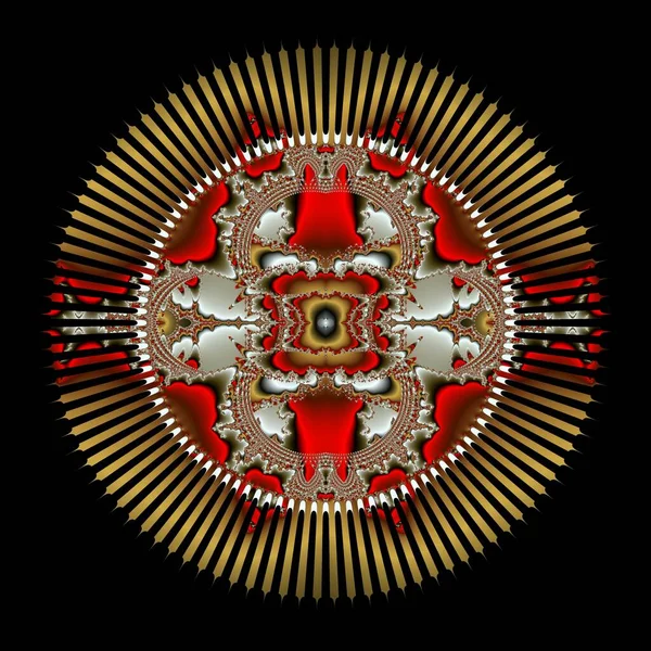 Yaratıcı tasarım için renkli soyut fraktal çizimler