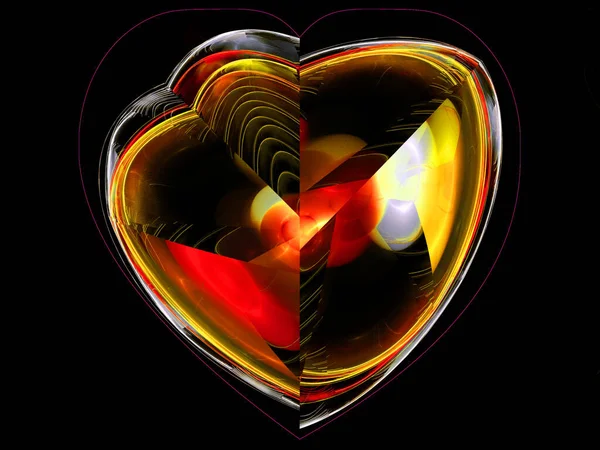 Yaratıcı tasarım, hobi ve süsleme için renkli soyut fraktal çizimler