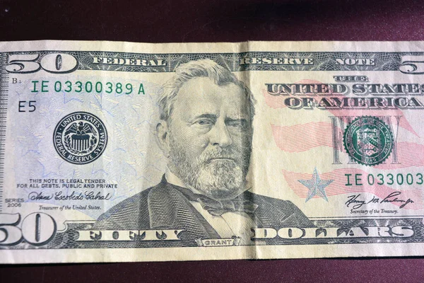 Natürliches Amerikanisches Geld Banknoten Der Vereinigten Staaten Von Amerika Höhe — Stockfoto